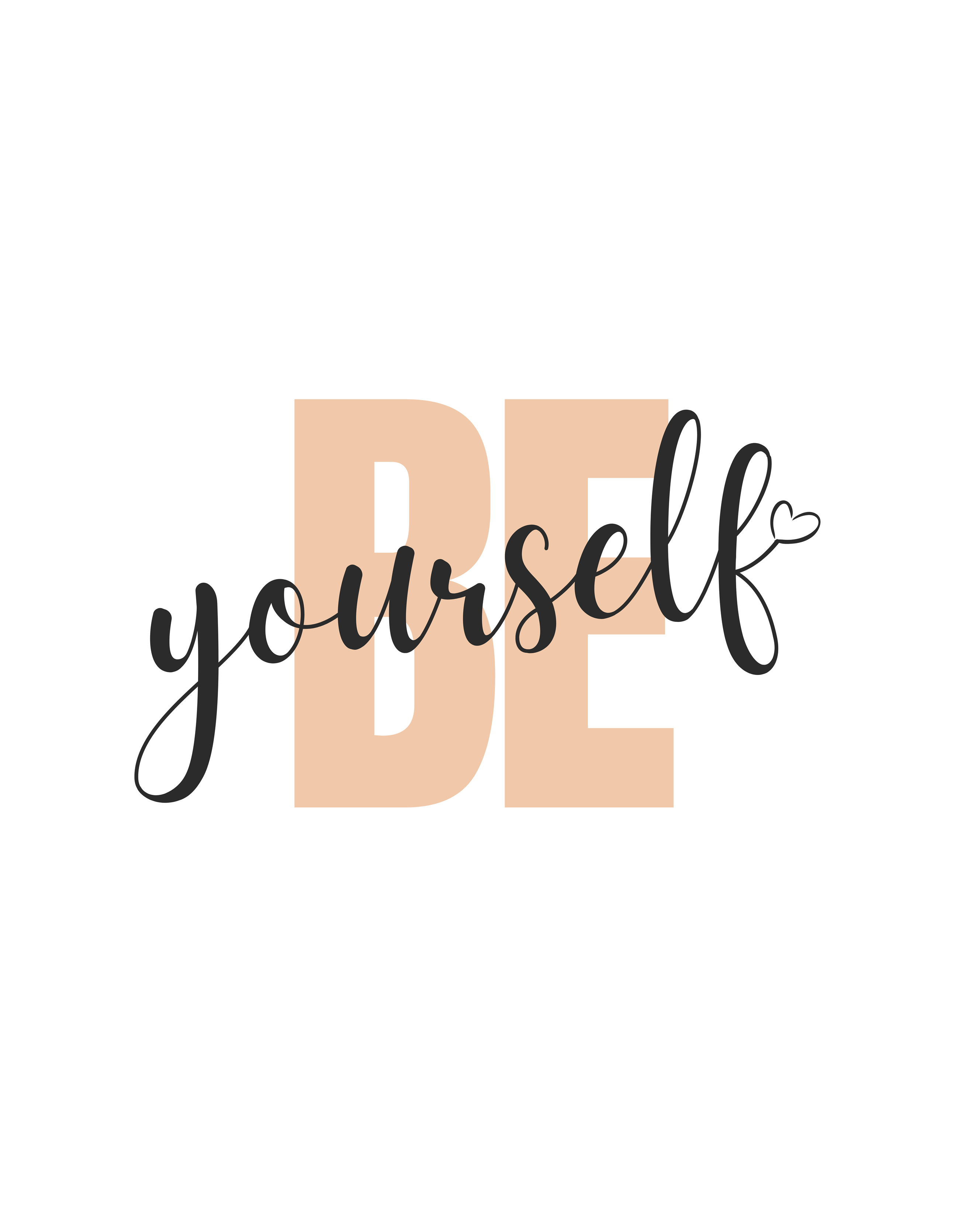BE YOURSELF Regular Fit T-Shirt
