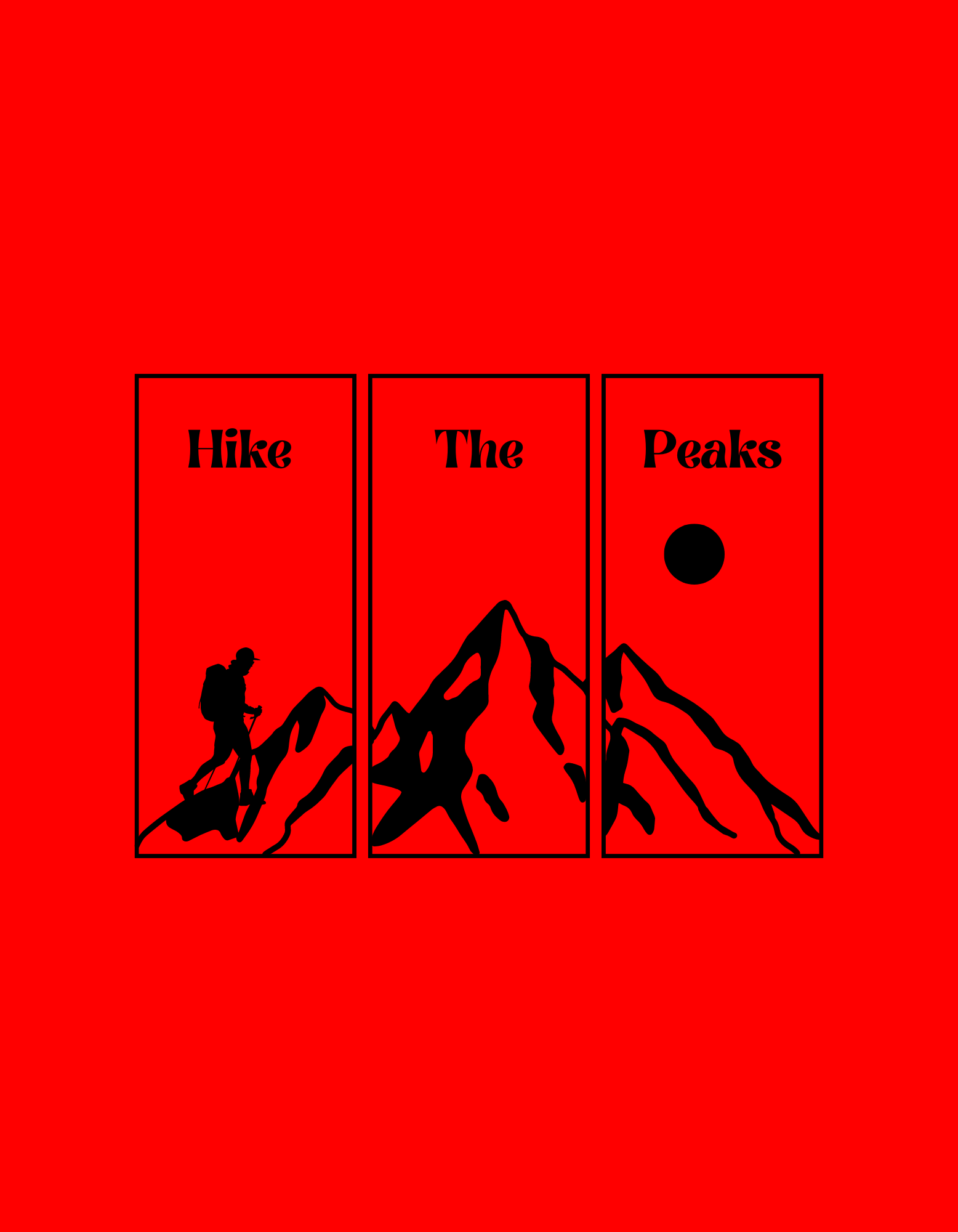 HIKE THE PEEKS Regular Fit T-Shirt