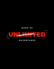 MADE OF UNLIMITED ADVENTURES Oversized T-Shirt