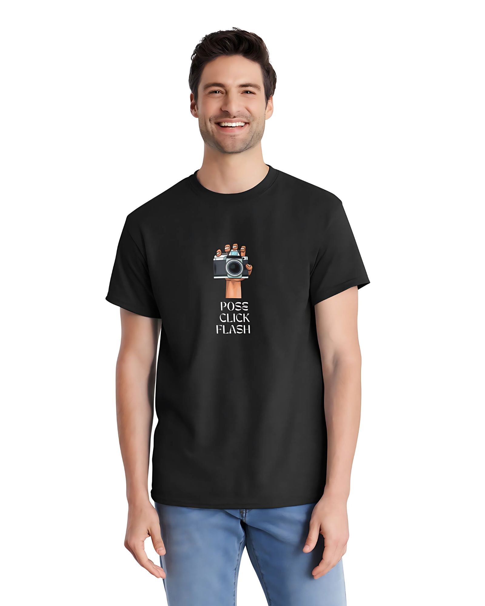 POSE CLICK FLASH Regular Fit T-Shirt