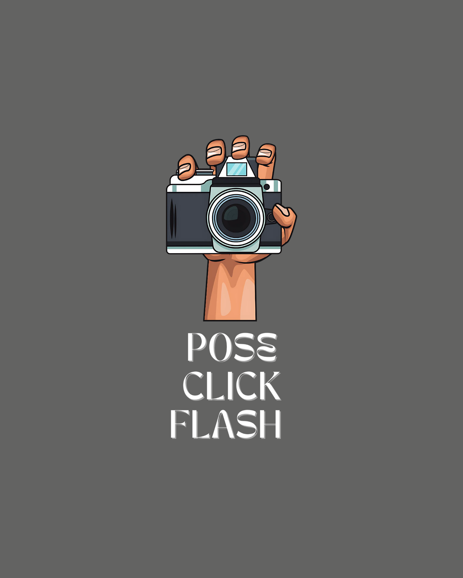 POSE CLICK FLASH Regular Fit T-Shirt