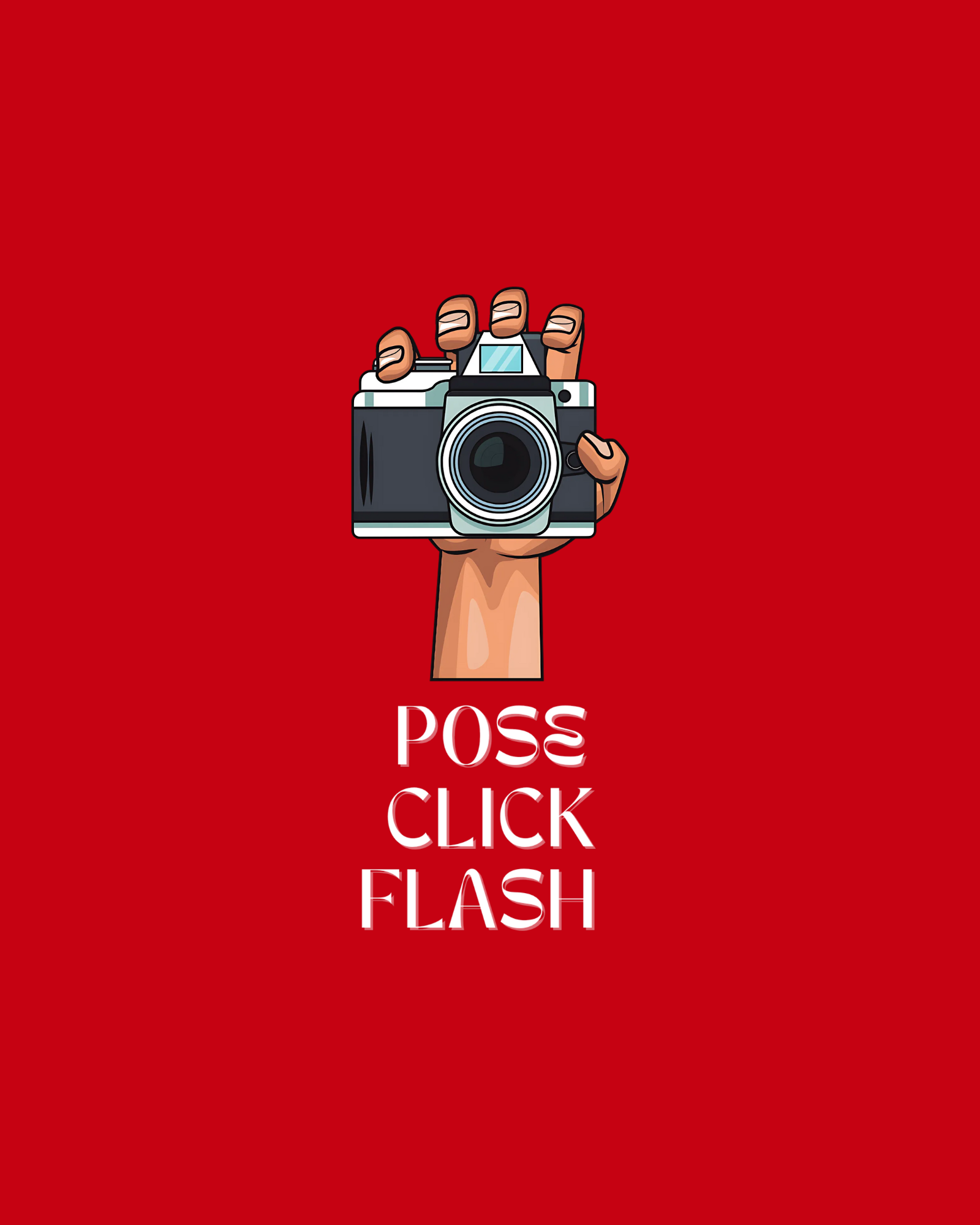 POSE CLICK FLASH Regular Fit T-Shirt