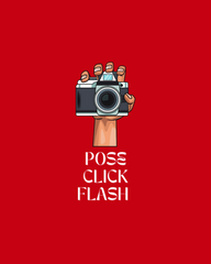 POSE CLICK FLASH Regular Fit T-Shirt