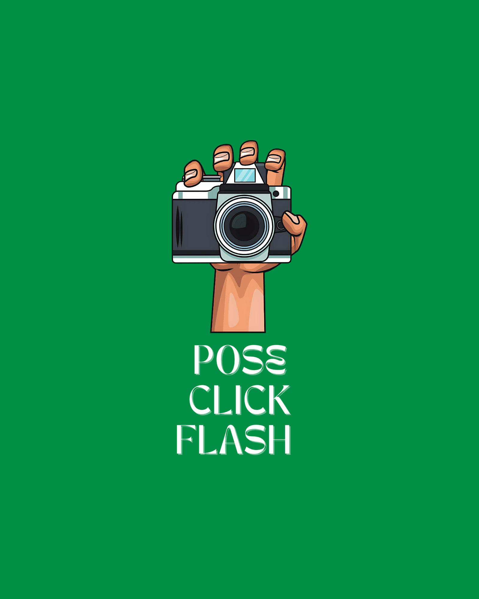 POSE CLICK FLASH Regular Fit T-Shirt