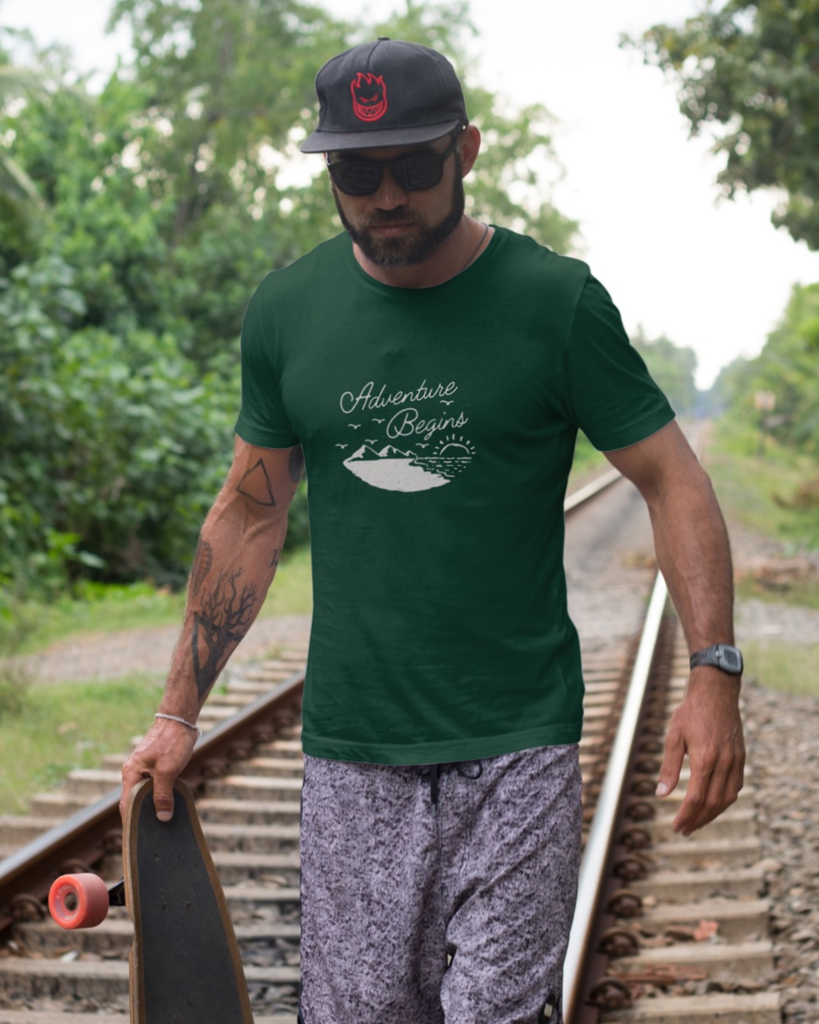 ADVENTURE BEGINS Regular Fit T-Shirt