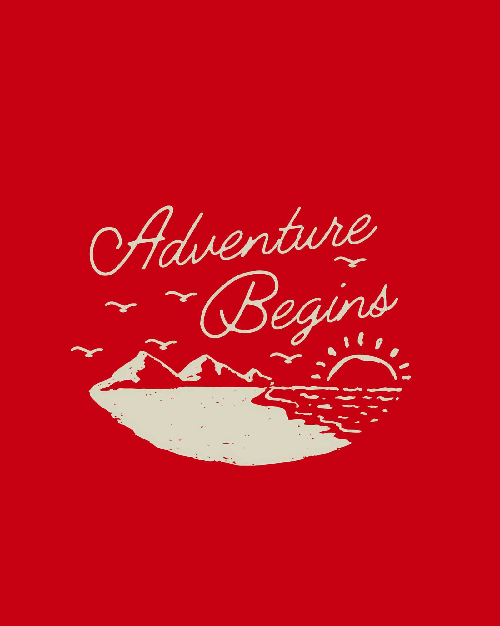 ADVENTURE BEGINS Regular Fit T-Shirt