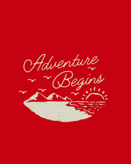 ADVENTURE BEGINS Regular Fit T-Shirt
