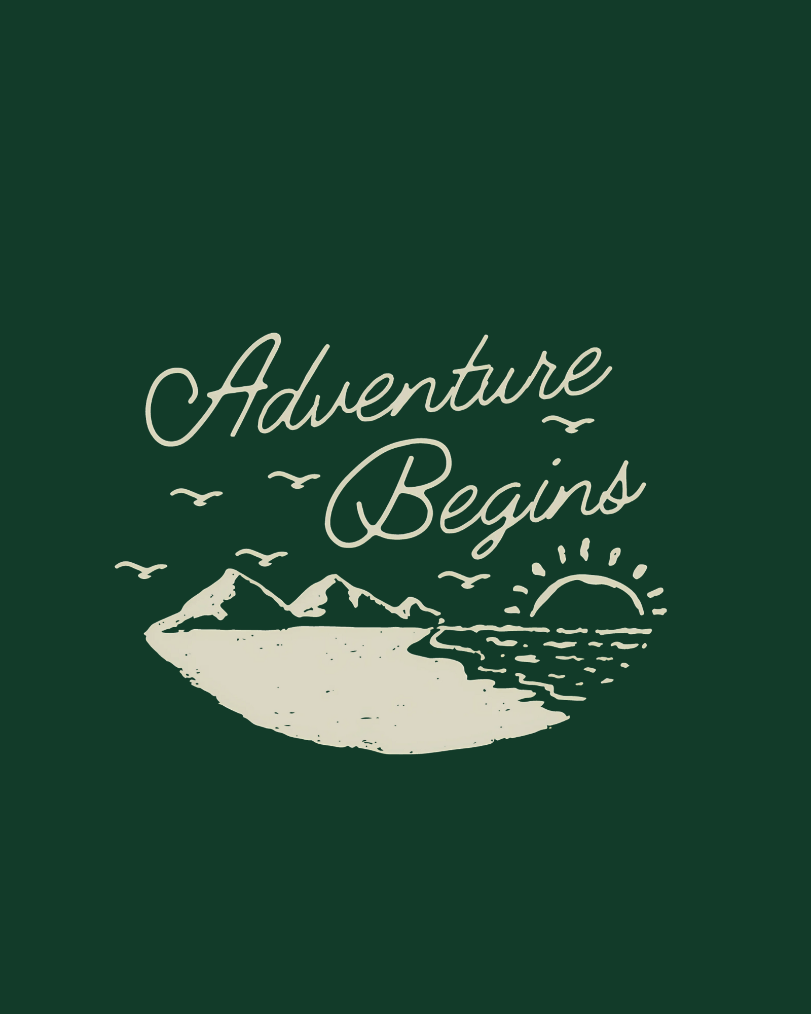 ADVENTURE BEGINS Regular Fit T-Shirt