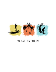 VACATION VIBES Regular Fit T-Shirt