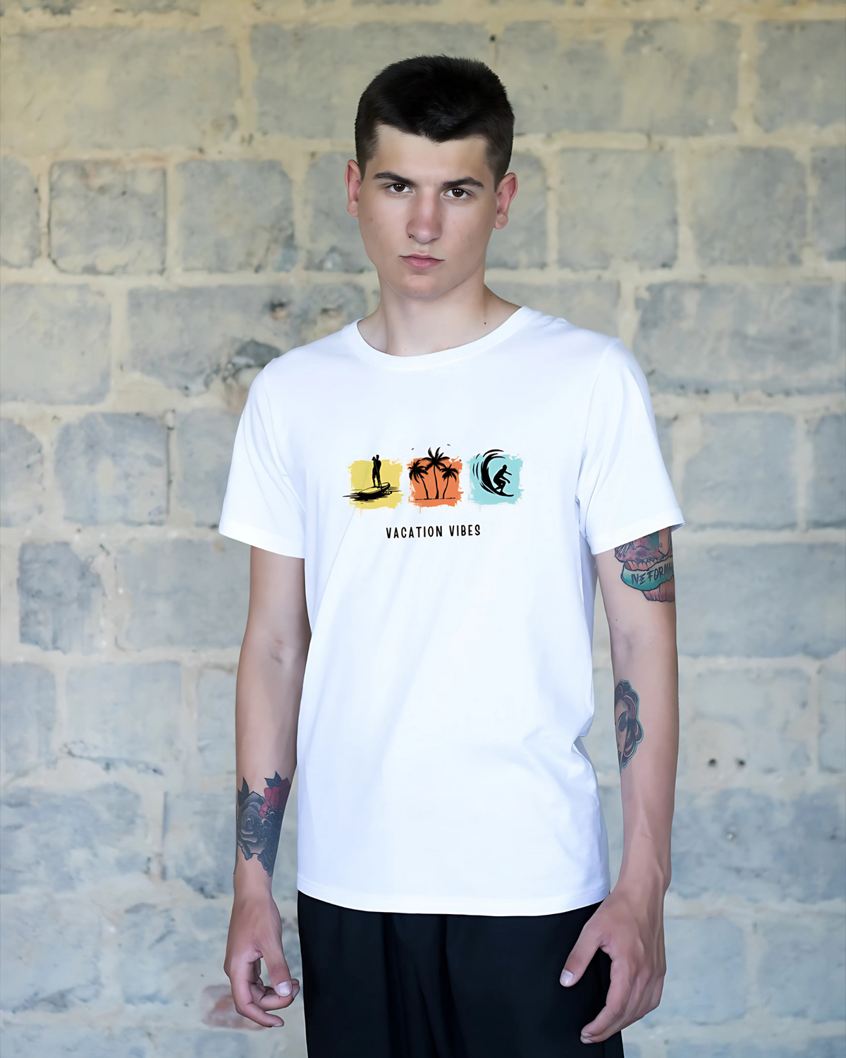 VACATION VIBES Regular Fit T-Shirt