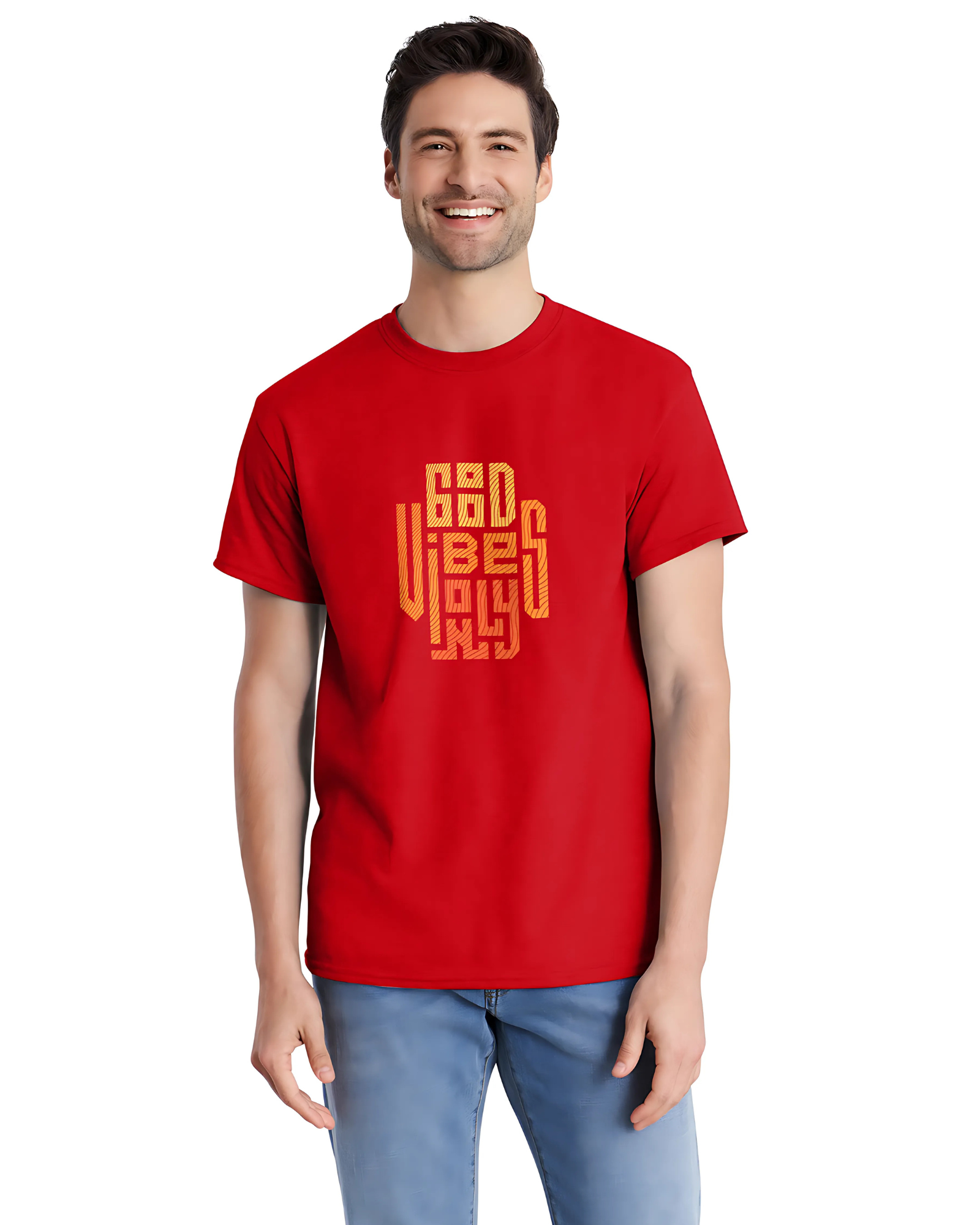 GOOD VIBES ONLY Regular Fit T-Shirt