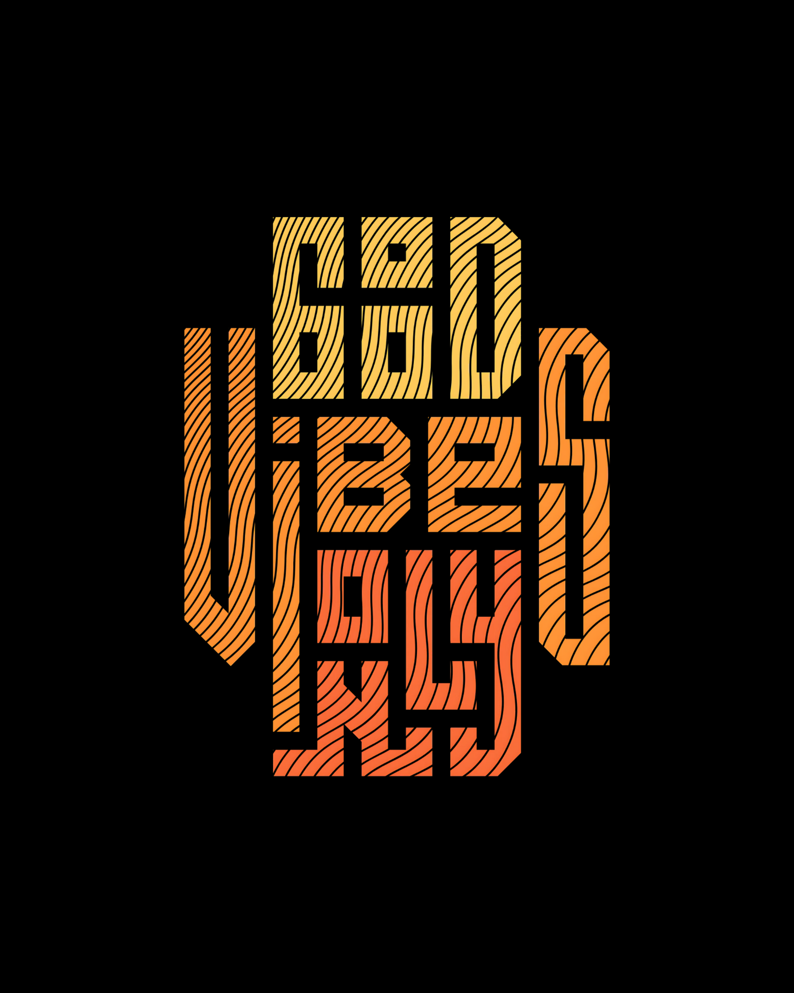 GOOD VIBES ONLY Regular Fit T-Shirt